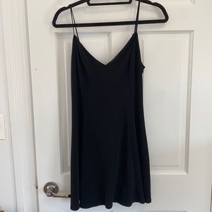 Open back, black urban outfitters dress